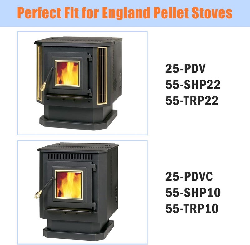 Criditpid Replacement PU-047040 Auger Motor for Englander 25-PDVC, 55-SHP10, 25-PDV Pellet Stoves, 1 RPM Counter Clockwise Auger Motor, CCW1. - Image 2